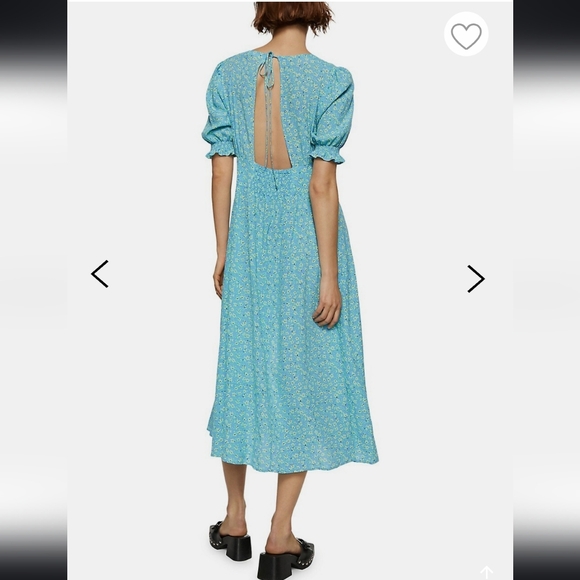 Mango Floral Midi dress Size Large - Picture 2 of 10